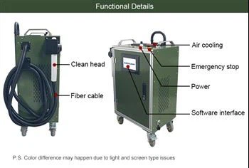 産業または家族のための200W荷物の携帯用手持ち型レーザーのクリーニング機械小型レーザーのさびの除去剤